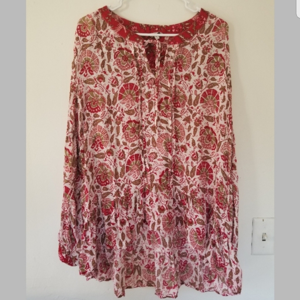 Lucky Brand Flowy Boho Top